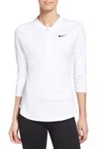 Women's Nike Court Pure Half Zip Pullover - White