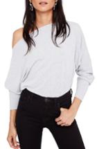 Women's Free People Valencia Off The Shoulder Pullover - Grey