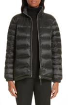 Women's Burberry Smethwick Archive Logo Quilted Down Puffer Coat, Size - Black