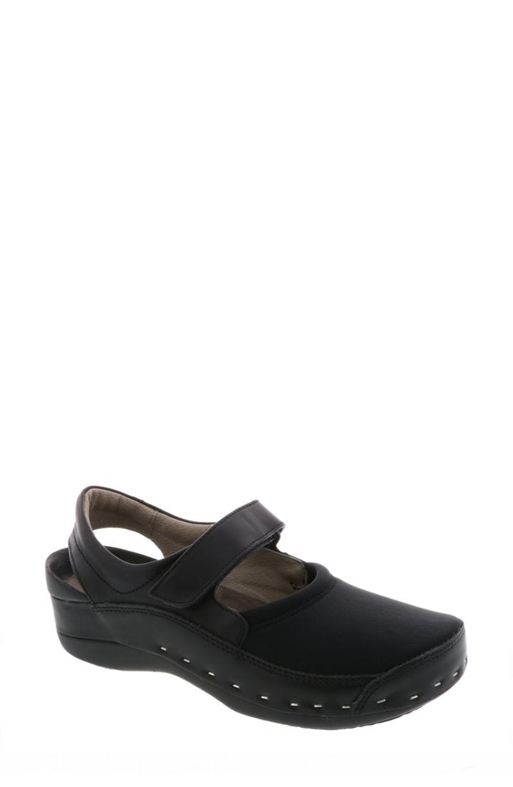 Women's Wolky Ankle Strap Clog -7.5us / 38eu - Black