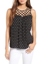 Women's Thml Lattice Yoke Print Top