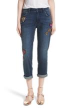 Women's Kate Spade Sequin Patch Boyfriend Jeans - Blue