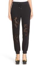 Women's Moschino Lace Inset Fleece Trousers