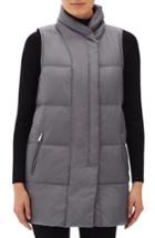 Women's Lafayette 148 New York Adora Alpine Outerwear Down Vest, Size - Grey