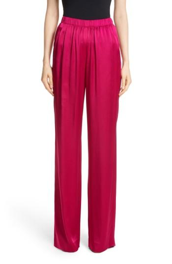 Women's St. John Collection Liquid Crepe Pants, Size - Red