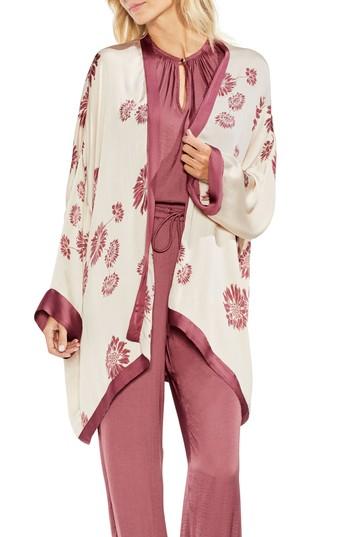 Women's Vince Camuto Chateau Sketch Floral Kimono - Ivory