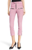 Women's Isabel Marant Etoile Alone Moto Jeans Us / 44 Fr - Pink