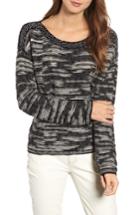 Women's Eileen Fisher Hole Pullover, Size - Black