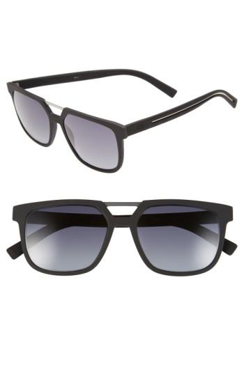 Men's Dior Homme '220s' 55mm Sunglasses - Matte Black/ Grey Gradient