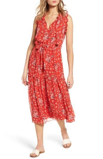 Women's Misa Los Angeles Martina Paisley Dress - Coral