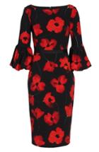 Women's Maggy London Scuba Crepe Sheath Dress - Red