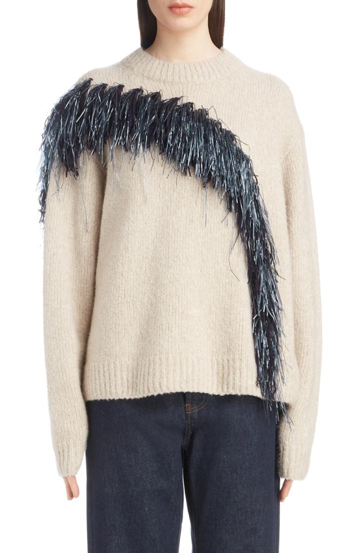 Women's Dries Van Noten Metallic Knit Cardigan