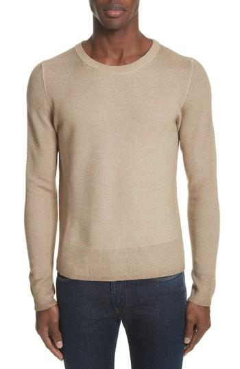 Men's Eidos Napoli Merino Wool Sweater - Beige