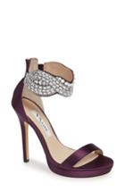 Women's Nina Fayth Jeweled Ankle Cuff Sandal .5 M - Purple