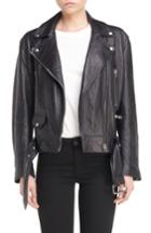 Women's Acne Studios Leather Jacket Us / 34 Eu - Black