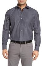 Men's Peter Millar Collection Meadows Melange Regular Fit Check Sport Shirt - Blue