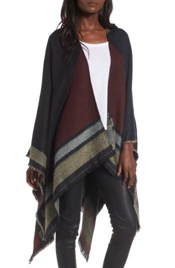 Women's Bp. Colorblock Cape, Size - Blue