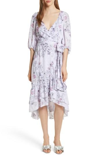 Women's Prose & Poetry Christina Ruffle Wrap Dress - Purple