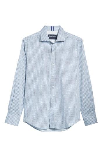 Men's Robert Graham Carleton Tailored Fit Sport Shirt, Size - White