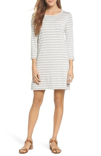 Women's Bb Dakota Adelene Stripe Knit Shift Dress - Grey
