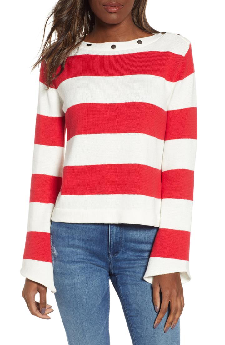 Women's Lira Clothing Eyes Wide Open Sweater - Red