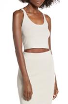Women's Leith Fitted Crop Top - Grey