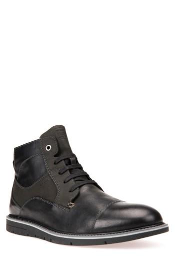 Men's Geox Muvet 5 Cap Toe Boot Us / 42eu - Black