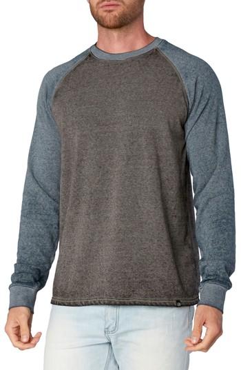 Men's Threads For Thought Washed Raglan Sleeve Sweatshirt, Size - Black