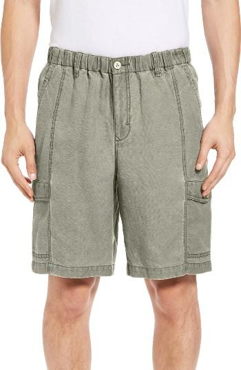Men's Tommy Bahama Linen The Dream Cargo Shorts, Size - Brown