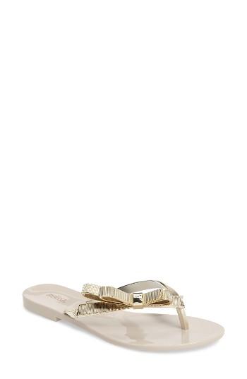 Women's Melissa Harmonic Chrome Flip Flop M - White