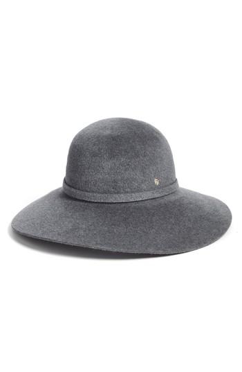 Women's Helen Kaminski Rollable Rabbit Fur Felt Floppy Hat - Ivory