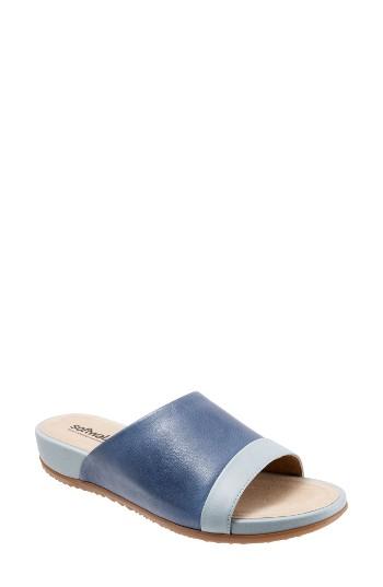 Women's Softwalk Del Mar Slide Sandal N - Blue