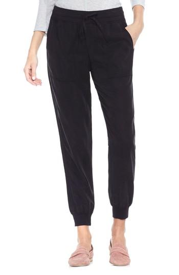 Women's Vince Camuto Twill Jogger Pants - Black