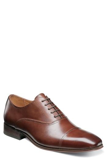 Men's Florsheim Corbetta Cap Toe Oxford .5 D - Brown