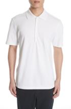 Men's Thom Browne Cotton Polo Shirt - White