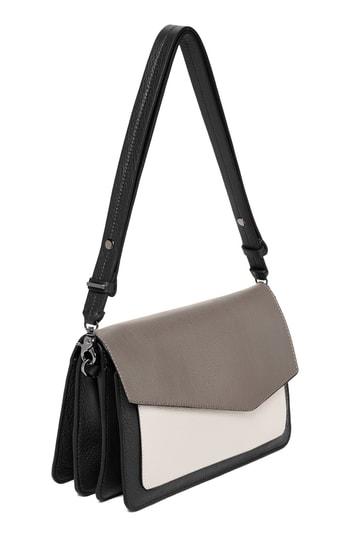 Botkier Cobble Hill Leather Shoulder Bag - Grey