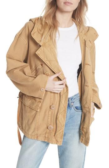Women's Free People Joshua Tree Utility Jacket - Ivory