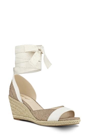 Women's Nine West Jaxel Ankle Tie Wedge Sandal