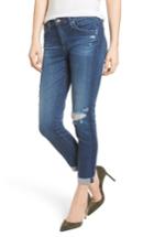 Women's Ag Prima Ripped Roll-up Skinny Jeans - Blue