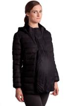 Women's Modern Eternity Lightweight Puffer Convertible Maternity Jacket - Black