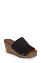 Women's Hinge Agitha Platform Wedge Sandal .5 M - Black