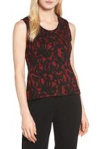 Women's Ming Wang Lace Knit Tank - Red