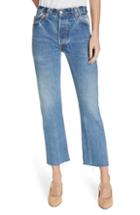 Women's Re/done High Waist Stovepipe Jeans - Blue