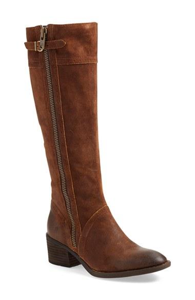 Women's B?rn Poly Riding Boot Wide Calf M - Brown