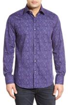 Men's Bugatchi Shaped Fit Abstract Print Sport Shirt