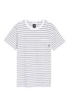 Men's Vans Lined-up Stripe Pocket T-shirt - White