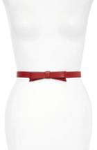 Women's Kate Spade New York Smooth Bow Belt - Heirloom Red