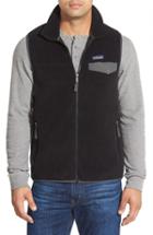 Men's Patagonia Synchilla Snap-t Zip Fleece Vest - Black