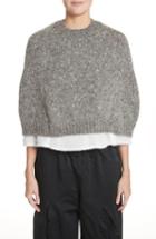 Women's Comme Des Garcons Armless Crop Sweater - Grey