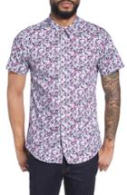 Men's Twentymetrictons Print Woven Short Sleeve Shirt - Pink